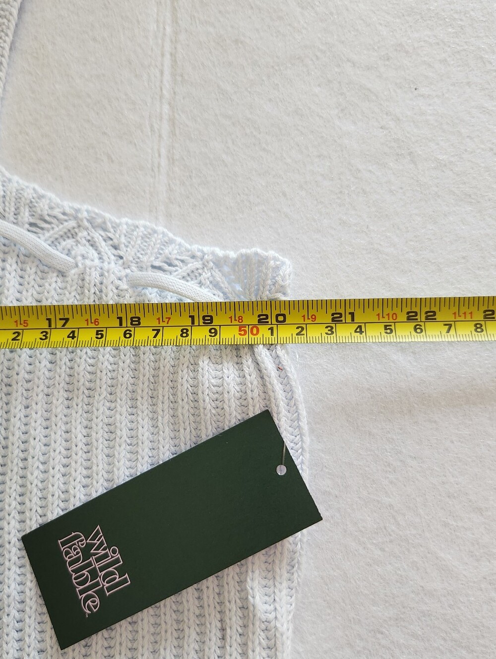 wild fable Light Blue Crochet-Trim Knit Cami Size 2xl - Picture 6 of 7